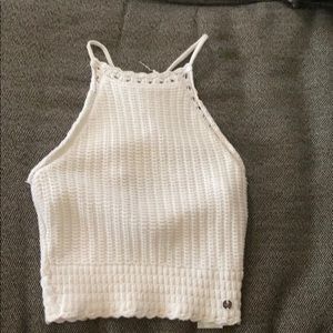 White halter top